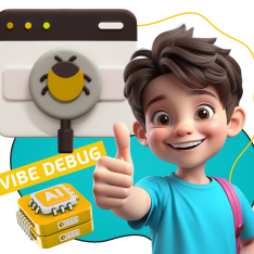 Тестирование & Vibe Debug. Охотники за багами - КИБЕРшкола программирования для детей, компьютерные курсы для школьников, начинающих и подростков - KIBERone г. Магас