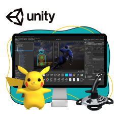 Мир игр на Unity 2D на популярном движке + AI-помощники - КИБЕРшкола программирования для детей, компьютерные курсы для школьников, начинающих и подростков - KIBERone г. Магас