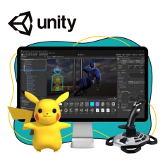 Мир игр на Unity 2D на популярном движке + AI-помощники - КИБЕРшкола программирования для детей, компьютерные курсы для школьников, начинающих и подростков - KIBERone г. Магас