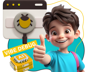 Тестирование & Vibe Debug. Охотники за багами - КИБЕРшкола программирования для детей, компьютерные курсы для школьников, начинающих и подростков - KIBERone г. Магас