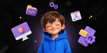 Идеальный сайт с нуля: код, дизайн и AI-помощник - КИБЕРшкола программирования для детей, компьютерные курсы для школьников, начинающих и подростков - KIBERone г. Магас